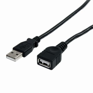 USBEXTAA3BK91cm ブラック USB 2.0延長ケーブル USB A オス - USB A メス High Speed USB 2.0 480Mbps対応 USB 1.1との下位互換性スターテック・ドットコム㈱