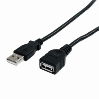 USBEXTAA3BK<BR>91cm ブラック USB 2.0延長ケーブル USB A オス - USB A メス High Speed USB 2.0 480Mbps対応 USB 1.1との下位互換性<BR>スターテック・ドットコム㈱