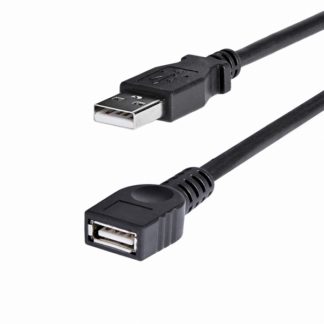 USBEXTAA6BK1.8m ブラック USB 2.0延長ケーブル USB A オス - USB A メス High Speed USB 2.0 480Mbps対応 USB 1.1との下位互換性スターテック・ドットコム㈱