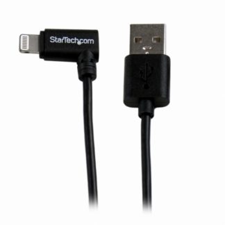 USBLT2MBRLightning - USB ケーブル（2m ・ ブラック） Apple MFi認証取得 L型ライトニングコネクタ（オス）- USB A（オス） iPhone/ iPod/ iPad対応スターテック・ドットコム㈱