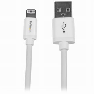 USBLT2MW2m iPhone/ iPod/ iPad対応Apple Lightning-USBケーブル ホワイト Apple MFi認証取得 ライトニング 8ピン(オス)-USB A(オス) 充電&同期用ケーブルスターテック・ドットコム㈱
