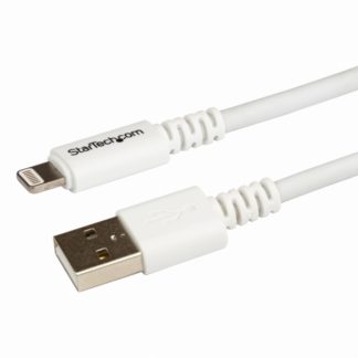 USBLT3MW3m iPhone/ iPod/ iPad対応Apple Lightning - USB ケーブル ホワイト Apple MFi認証取得 ライトニング 8ピン(オス)-USB A(オス) 充電&同期用ケーブルスターテック・ドットコム㈱