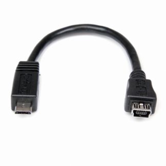 UUSBMUSBMF615cm Micro USB - Mini USB 変換アダプタケーブル マイクロUSB(オス) - ミニUSB(メス)スターテック・ドットコム㈱