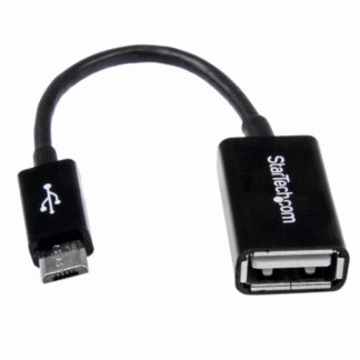 UUSBOTG12cm micro USB OTG変換アダプタ マイクロUSBホストケーブル USB A端子 メス - USB Micro-B端子 オススターテック・ドットコム㈱