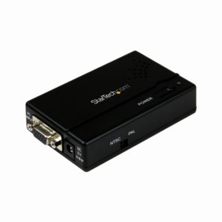 VGA2VID<BR>VGA-RCA/S-Video端子ダウンスキャンコンバーター/ビデオ映像スケーラー/変換器アダプタ パソコンからテレビへ NTSC/PAL選択可能<BR>スターテック・ドットコム㈱