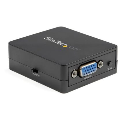 VGA2VID2VGA-RCA/S端子 変換コンバータ PCからTVへ 1080p-480i スケーラ USBポートから電力供給スターテック・ドットコム㈱