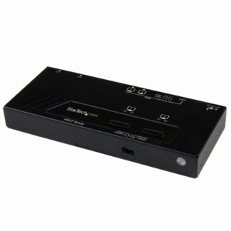 VS222HDQ<BR>2入力2出力HDMIマトリックススイッチャー切替分配器 2x2 HDMIビデオセレクタースプリッター 1080p 自動/優先切替機能付き<BR>スターテック・ドットコム㈱