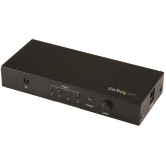 VS421HD20<BR>4入力1出力HDMIディスプレイ切替器/スイッチャ―/セレクター 自動切替機能付き Ultra HD 4K/60Hz対応 リモコン付属<BR>スターテック・ドットコム㈱