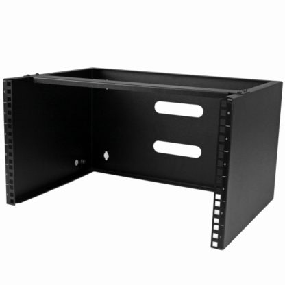 WALLMOUNT6壁掛けパッチパネル用ラック型ブラケット(19インチ/6U/奥行き12インチ) ネットワーク/ラックマウント機器にも対応 耐荷重20kgスターテック・ドットコム㈱