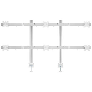 TVSOFBA160S<BR>快適ワークのモニターアーム 13-32インチ対応 6画面 BA160 シルバー<BR>スタープラチナ㈱