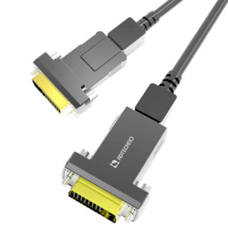 ADD-100M<BR>高強度光ファイバ脱着式DVI-Dケーブル 100m<BR>㈱エーディテクノ