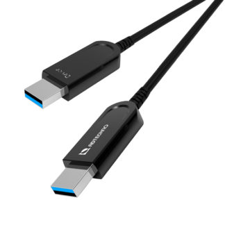 AUN-1M2-010<BR>10Gbps対応光ファイバ USBケーブル A-A  10m<BR>㈱エーディテクノ