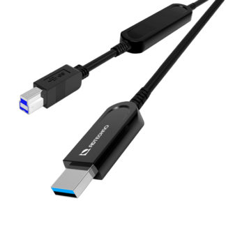 AUN-2M2-010<BR>10Gbps対応光ファイバUSBケーブル A-B  10m<BR>㈱エーディテクノ