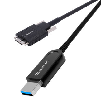 AUN-4M1-010<BR>5Gbps専用 光ファイバUSBケーブル A（オス）-MicroB（オス） 10m<BR>㈱エーディテクノ