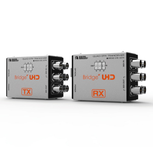 UHD_QOTR<BR>4K UHD対応3G-SDI6系統伝送光延長器<BR>㈱エーディテクノ