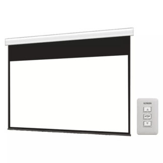 WCK1771WEM<BR>壁スイッチケース付き電動スクリーン 16:9 80インチ ブラックマスク付き<BR>㈱シアターハウス