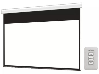 WCK2214WEM-H3000壁スイッチケース付き電動スクリーン 16:9 100インチ ブラックマスク付き㈱シアターハウス