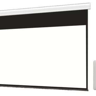 WCK3100WEM-H3000<BR>壁スイッチケース付き電動スクリーン 16:9 140インチ ブラックマスク付き<BR>㈱シアターハウス