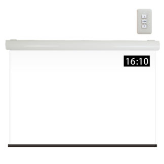 WCK3231FEH-H2500<BR>壁スイッチケース付き電動スクリーン 16:10 150インチ<BR>㈱シアターハウス