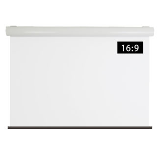 WCR2440FEH-H3000<BR>遠距離操作（壁リモコン）ケース付き電動スクリーン 16:9 110インチ<BR>㈱シアターハウス