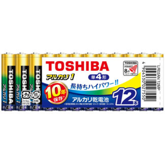 LR03AN 12MP<BR>アルカリ電池 単4形 12本まとめパック<BR>㈱東芝（家電）