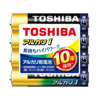LR03AN 4KP<BR>アルカリ電池 単4形 4本かんたんパック<BR>㈱東芝（家電）