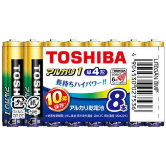 LR03AN 8MPアルカリ電池 単4形 8本まとめパック㈱東芝（家電）