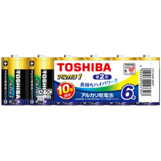LR14AN 6MP<BR>アルカリ電池 単2形 6本まとめパック<BR>㈱東芝（家電）
