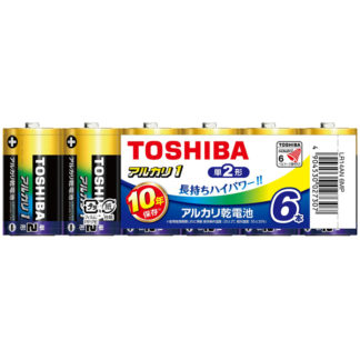 LR14AN 6MPアルカリ電池 単2形 6本まとめパック㈱東芝（家電）