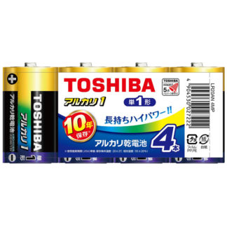 LR20AN 4MPアルカリ電池 単1形 4本まとめパック㈱東芝（家電）