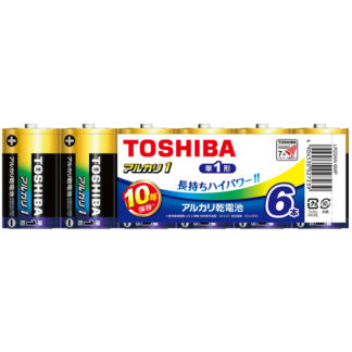 LR20AN 6MPアルカリ電池 単1形 6本まとめパック㈱東芝（家電）