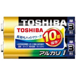 LR6AN 2KPアルカリ電池 単3形 2本かんたんパック㈱東芝（家電）