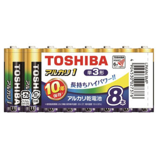 LR6AN 8MP<BR>アルカリ電池 単3形 8本まとめパック<BR>㈱東芝（家電）
