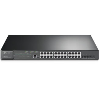TL-SG3428XMP(UN)<BR>JetStream 24ポート ギガビット POE+ L2+ マネージスイッチ/4スロット 10GE SFP+<BR>ティーピーリンクジャパン㈱
