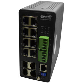 SISGM1040-284-LRT<BR>(8) 10/100/1000Base-T [100m] (RJ-45)+ (4) 100/1000Base-X SFP オープンスロット産業用管理型ギガビットEthernetスイッチ<BR>Ｔｒａｎｓｉｔｉｏｎ　Ｎｅｔｗｏｒｋｓ