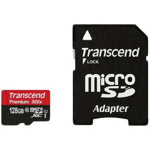 TS128GUSDU1microSDXCカード 128GB Class10 UHS-I対応 SDカード変換アダプタ付トランセンドジャパン㈱