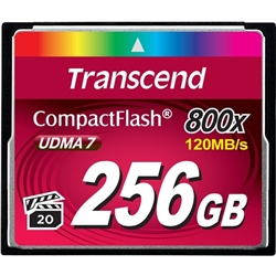 TS256GCF800<BR>256GB コンパクトフラッシュカード (800x TYPE I)<BR>トランセンドジャパン㈱