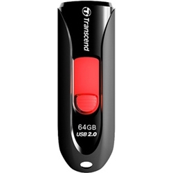 TS64GJF590K<BR>64GB USB2.0メモリ JetFlash 590 ブラック<BR>トランセンドジャパン㈱