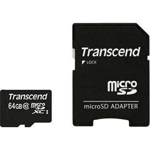 TS64GUSDXC1064GB microSDXCカード Class 10 SD変換アダプタ同梱トランセンドジャパン㈱