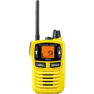 SR40(Yellow）防水・防塵性に優れた電池3本で約85時間使用 特定小電力トランシーバー イエロー スタンダードホライゾンブランド八重洲無線㈱