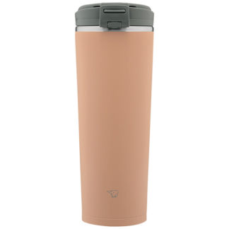 SX-KA40-CM<BR>ステンレスキャリータンブラー 400ml フリップオープンタイプ シームレスせん シナモンベージュ<BR>象印マホービン㈱