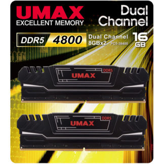 UM-DDR5D-4800-16GHSデスクトップPC用メモリー UDIMM DDR5-4800 16GB（8GB 2枚組） ヒートシンク付きモデルＮｏｖａｘ（ＵＭＡＸ）