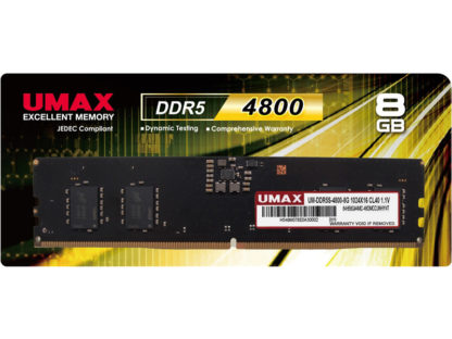 UM-DDR5S-4800-8GデスクトップPC用メモリー UDIMM DDR5-4800 8GB 1枚組Ｎｏｖａｘ（ＵＭＡＸ）