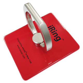 UMS-IR01RD<BR>iRing お洒落でスタイリッシュなスマホリング レッド<BR>㈱ユニーク