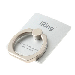 UMS-IR01SI<BR>iRing お洒落でスタイリッシュなスマホリング シルバー<BR>㈱ユニーク