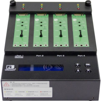 PV400<BR>1:3 M.2 SSDデュプリケータ NVMe/NGFF/AHCI M.2 SSDのコピー、消去が可能。転送速度150MB/秒<BR>㈱Ｕ－Ｒｅａｃｈ　Ｊａｐａｎ