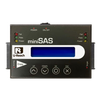 SA310<BR>1:1 SAS/SATAデュプリケータ SASおよびSATA HDD/SSDのコピー、消去が可能な小型デュプリケータ。転送速度500MB/秒<BR>㈱Ｕ－Ｒｅａｃｈ　Ｊａｐａｎ