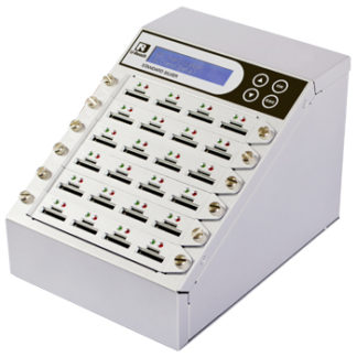 SD924S<BR>24ポート SDデュプリケータ Intelligent 9 Silver SD924S 1:23のコピーおよび最大24枚のSDカードの同時消去が可能。転送速度33MB/秒<BR>㈱Ｕ－Ｒｅａｃｈ　Ｊａｐａｎ