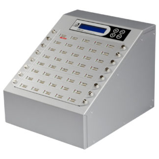 UB940S<BR>40ポート USBデュプリケータ Intelligent 9 Silver UB940S 1:39のコピーおよび最大39個のUSBメディアの同時消去が可能。転送速度33MB/秒<BR>㈱Ｕ－Ｒｅａｃｈ　Ｊａｐａｎ