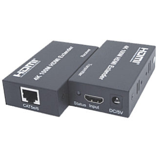 HME-K100LANケーブル利用HDMIモニタ音声延長器（送受信器セット）/最大100m㈱スペクトル